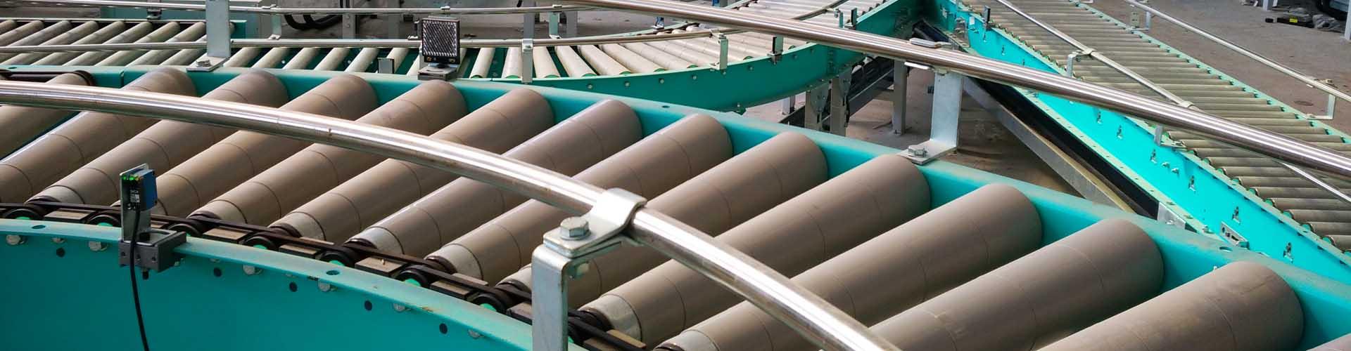 1500 Series Steel Gravity Tapered Conveyor Roller Damon Australia